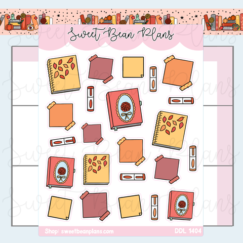 October 2025 Planners Vinyl Planner Stickers | Ddl 1404