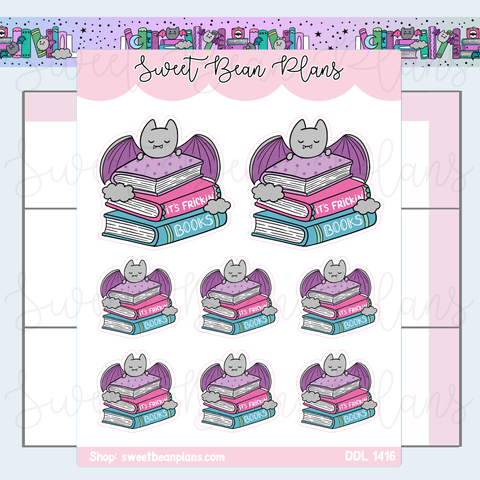 Frickin' Books Vinyl Planner Stickers | Ddl 1416