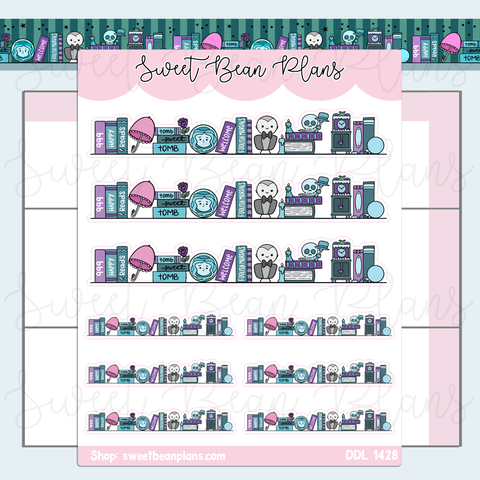 Foolish Bookshelf Vinyl Planner Stickers | Ddl 1428