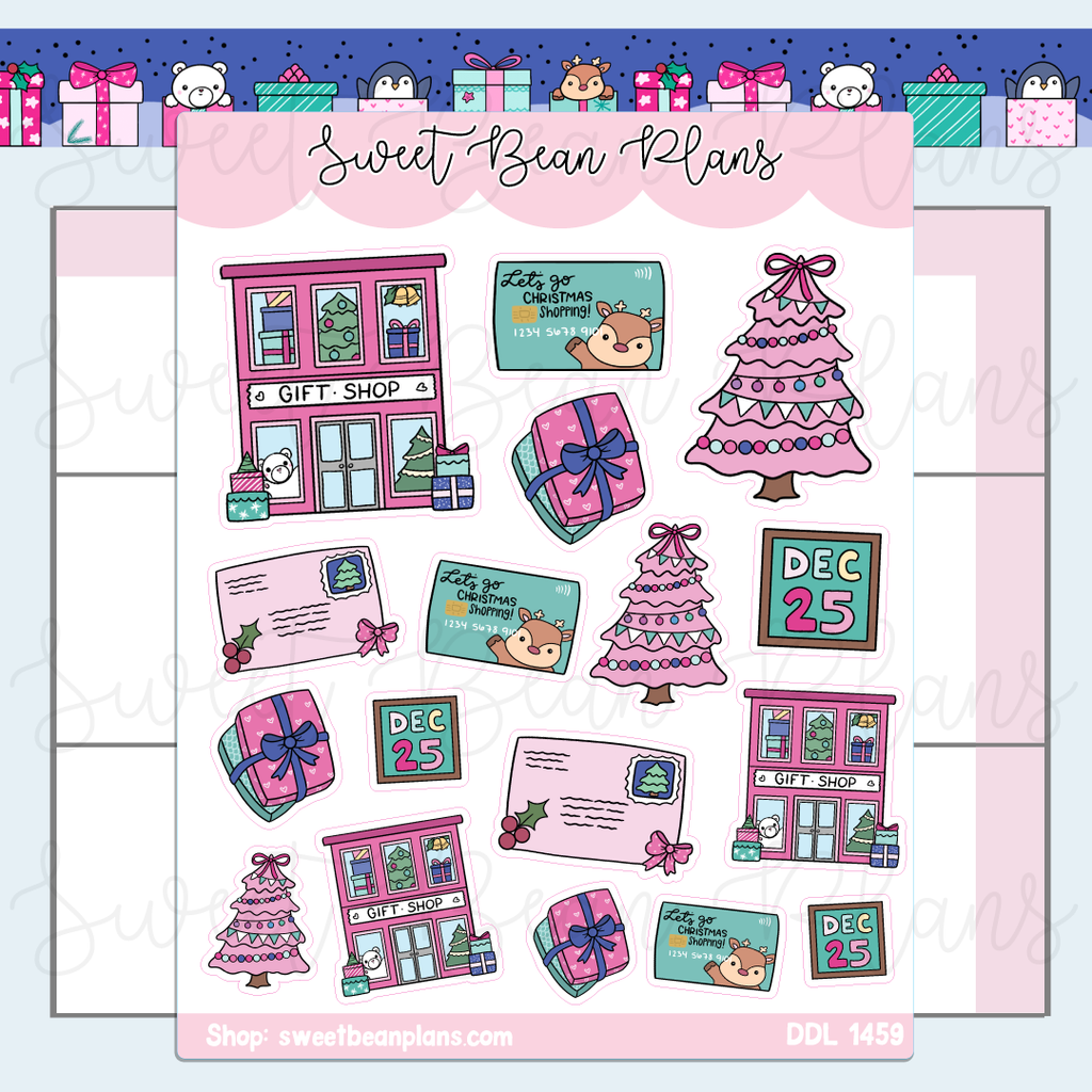 Gift Shop Doodles Vinyl Planner Stickers | Ddl 1459