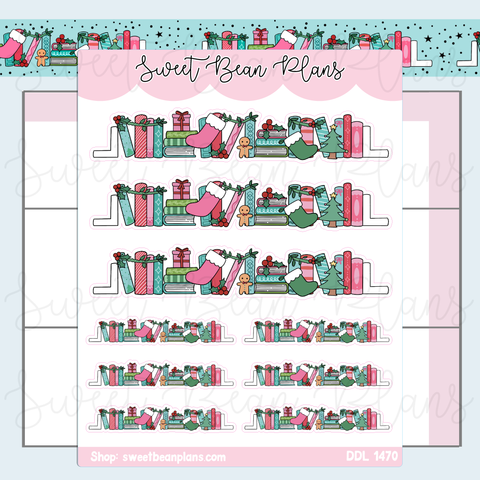 Merry Bookshelf Vinyl Planner Stickers | Ddl 1470