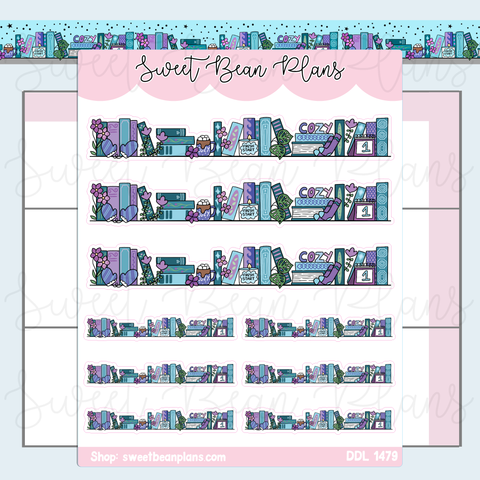 January 2026 Bookshelf Vinyl Planner Stickers | Ddl 1479