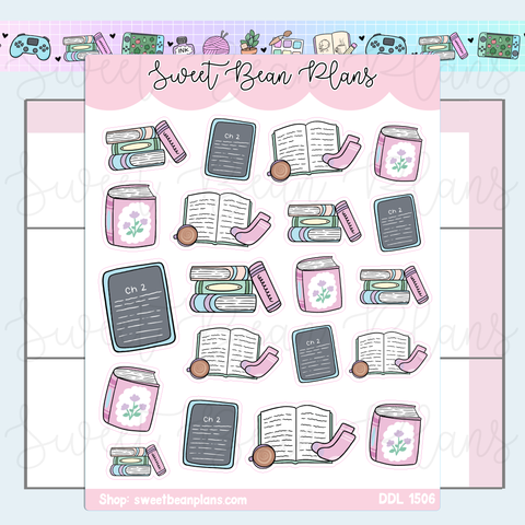 Reading Hobby Vinyl Planner Stickers | Ddl 1506