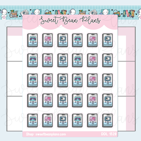 Genre Audiobook Phones Vinyl Planner Stickers | Ddl 1529