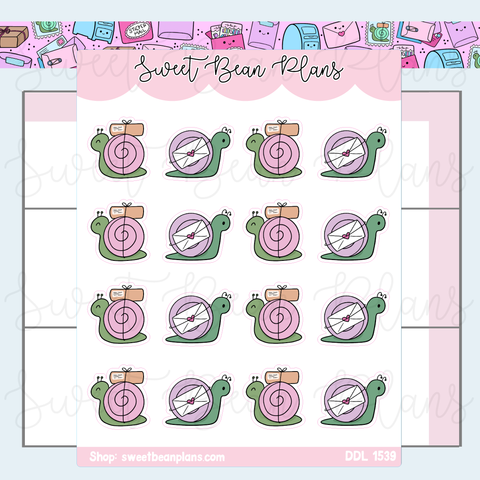 Snail Mail Vinyl Planner Stickers | Ddl 1539