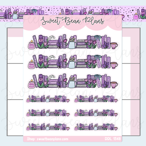 Bloom Bookshelf Vinyl Planner Stickers | Ddl 1548
