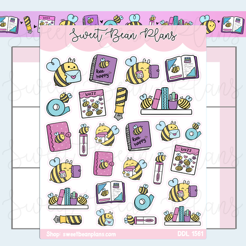 Bee Stationery Vinyl Planner Stickers | Ddl 1561