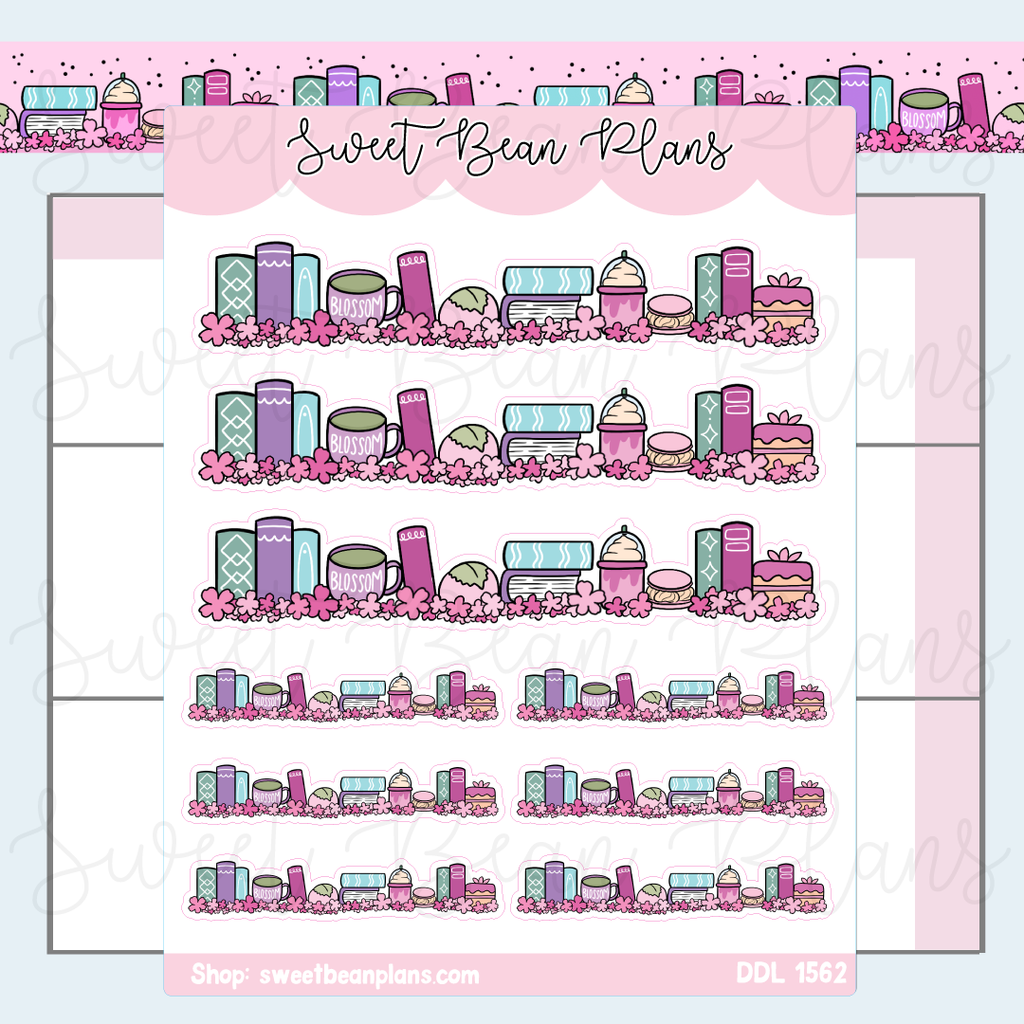 Cherry Blossom Books Vinyl Planner Stickers | Ddl 1562