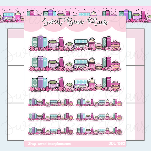 Cherry Blossom Books Vinyl Planner Stickers | Ddl 1562