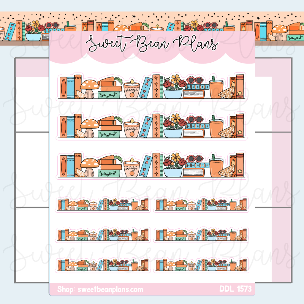 May 2026 Bookshelf Vinyl Planner Stickers | Ddl 1573
