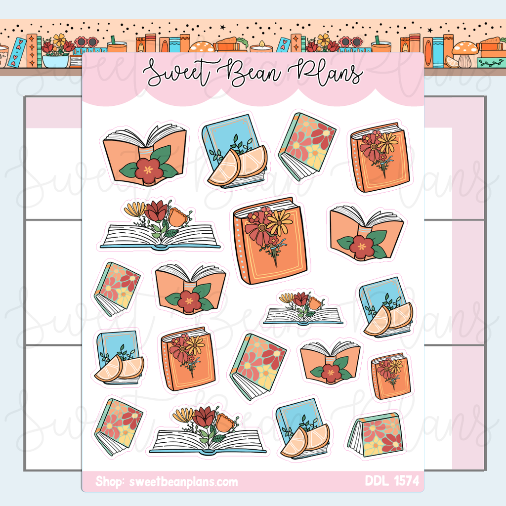 May 2026 Books Vinyl Planner Stickers | Ddl 1574