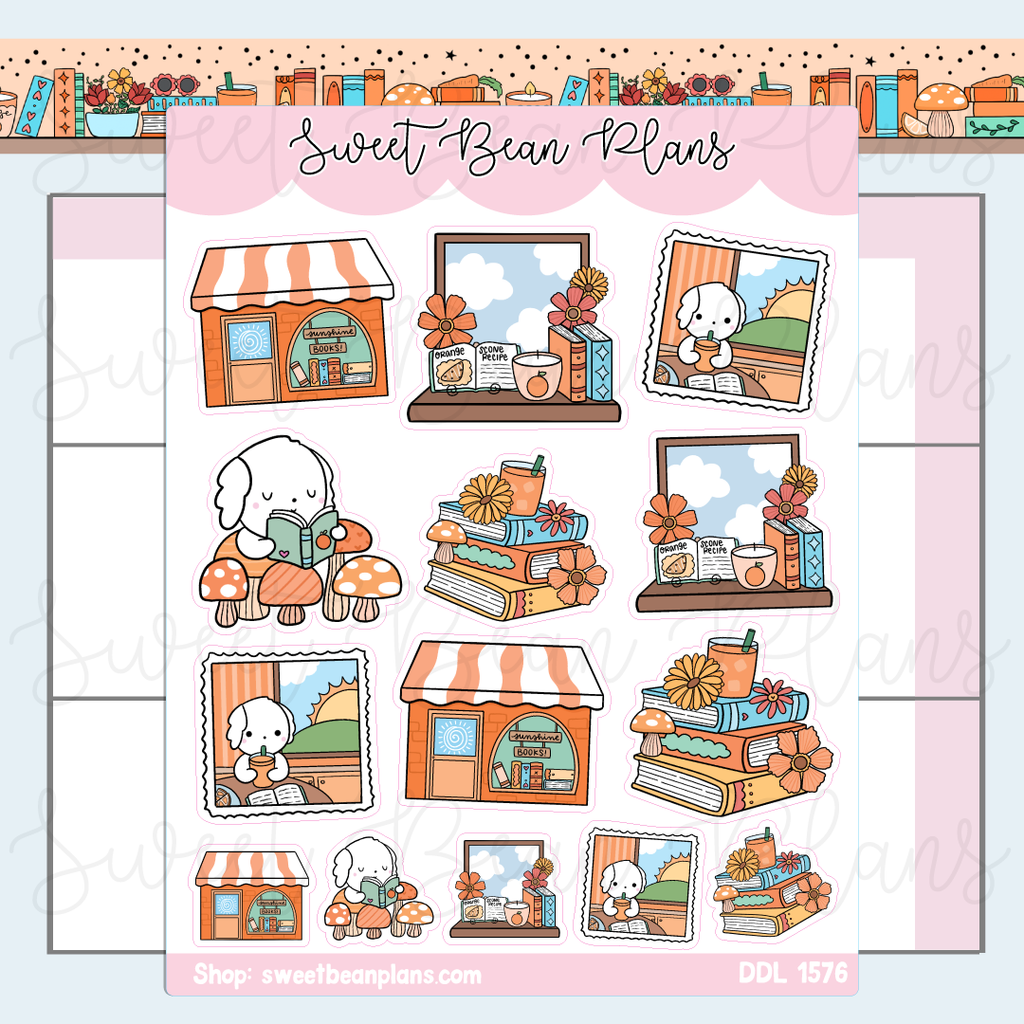 May 2026 Bookish Doodles Vinyl Planner Stickers | Ddl 1576