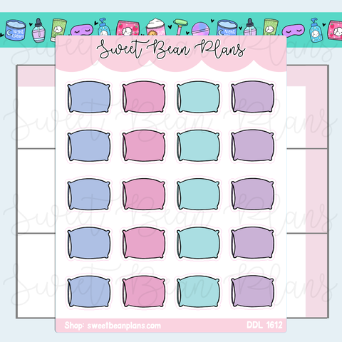 Pillow Doodles Vinyl Planner Stickers | Ddl 1612