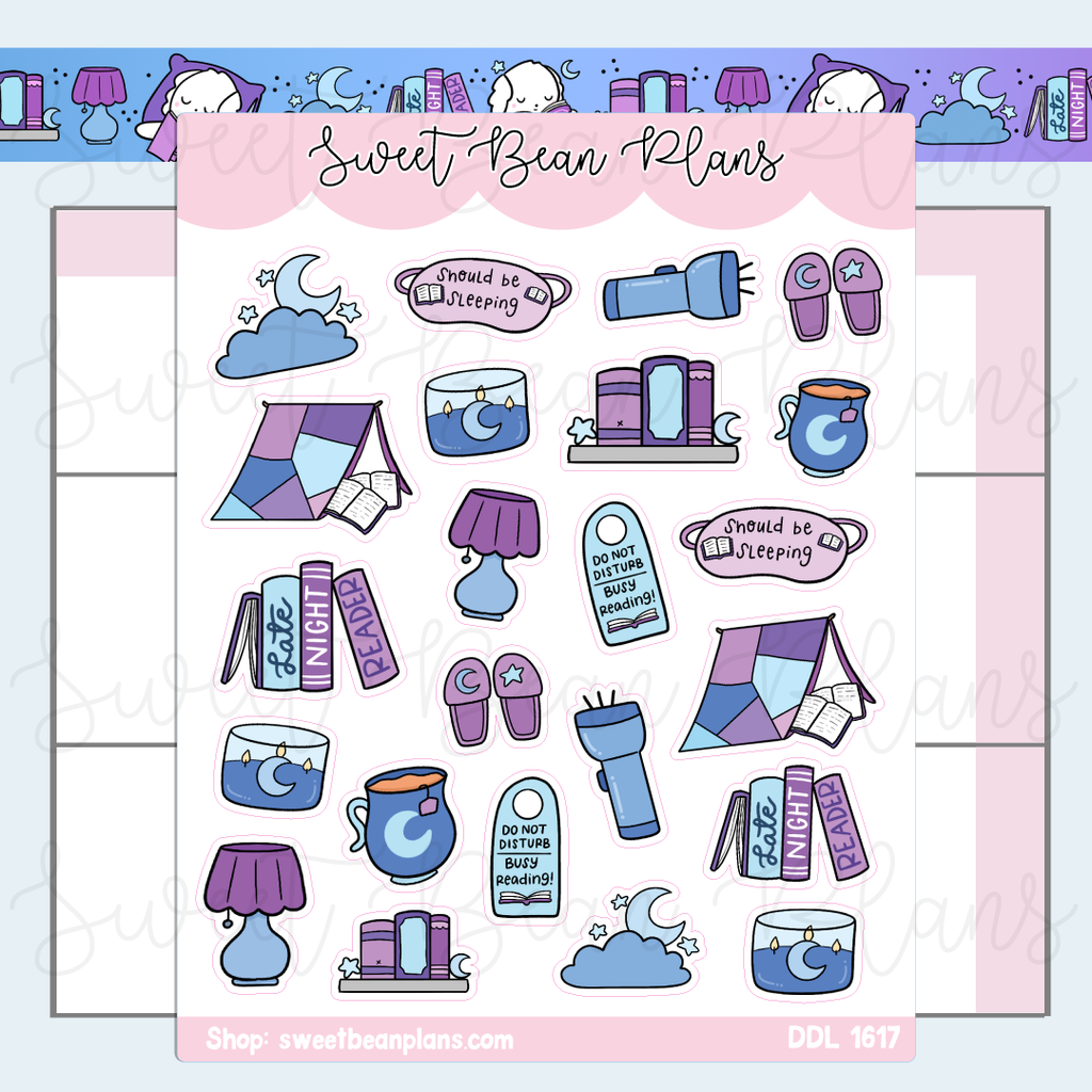 Late Night Essentials Vinyl Planner Stickers | Ddl 1617