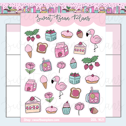 July 2026 Doodles Vinyl Planner Stickers | Ddl 1621
