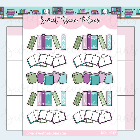 Bookish Banners Vinyl Planner Stickers | Ddl 1637