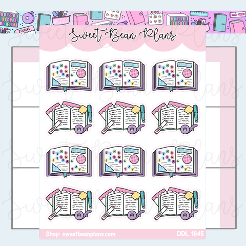 Junk Journal Vinyl Planner Stickers | Ddl 1645
