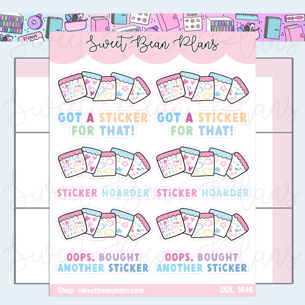 Sticker Hoarder Vinyl Planner Stickers | Ddl 1646