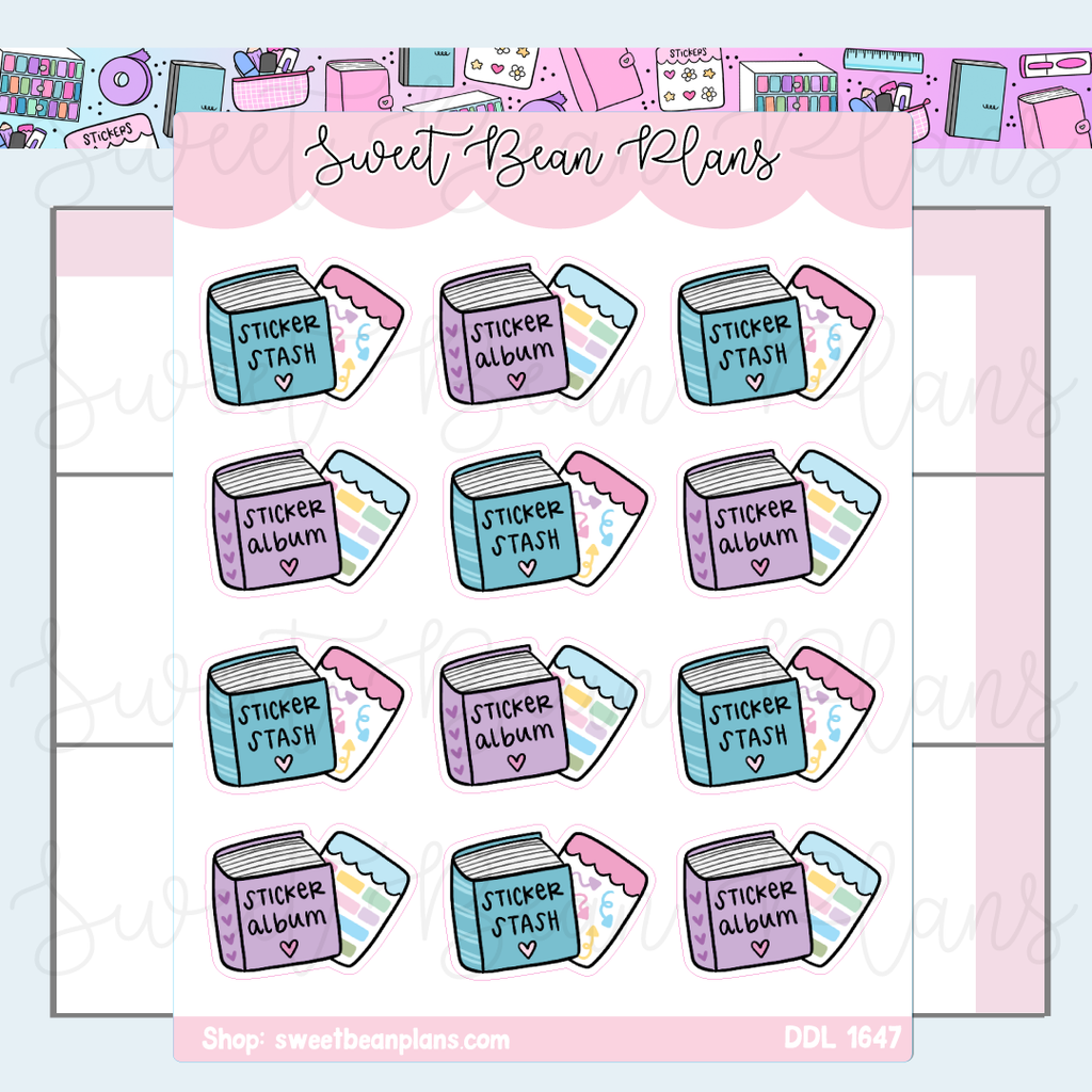 Sticker Album Vinyl Planner Stickers | Ddl 1647