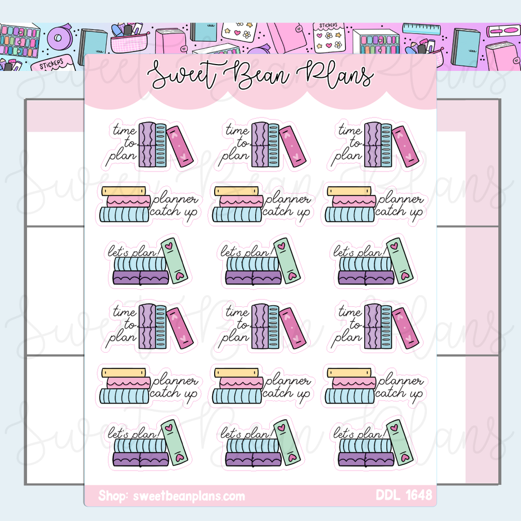 Planning Time Vinyl Planner Stickers | Ddl 1648