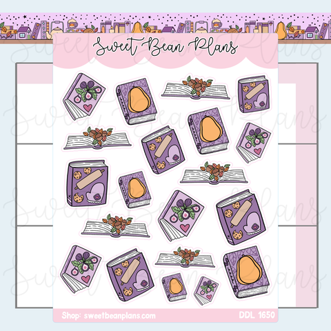 September 2026 Books Vinyl Planner Stickers | Ddl 1650