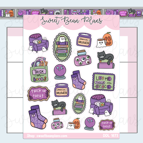 Halloween Essentials Vinyl Planner Stickers | Ddl 1673