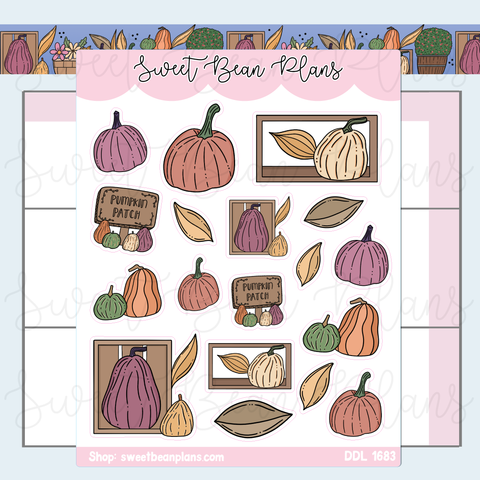 Harvest Doodles Vinyl Planner Stickers | Ddl 1683