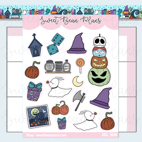 NBC Doodles Vinyl Planner Stickers | Ddl 1690