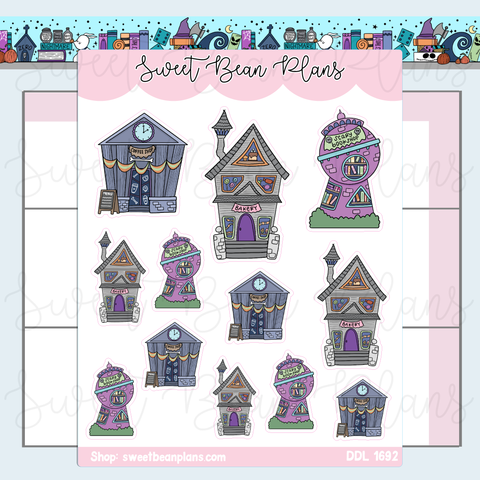 NBC Town Doodles Vinyl Planner Stickers | Ddl 1692