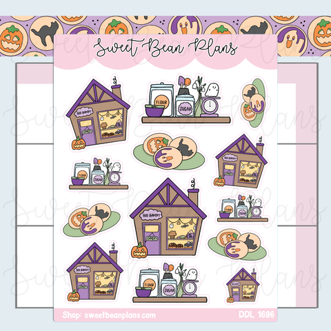 Boo Bakery Vinyl Planner Stickers | Ddl 1696
