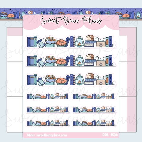 November 2026 Bookshelf Vinyl Planner Stickers | Ddl 1698