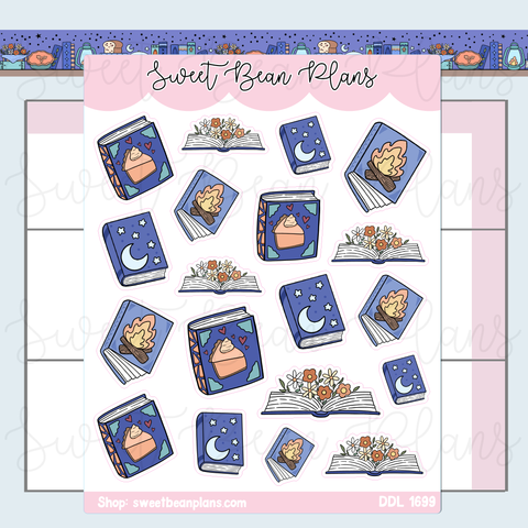 November 2026 Books Vinyl Planner Stickers | Ddl 1699