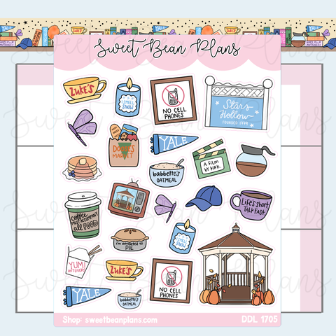 Gilmore Doodles Vinyl Planner Stickers | Ddl 1705