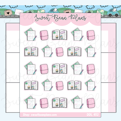 Travel Planner Notebooks Vinyl Planner Stickers | Ddl 652