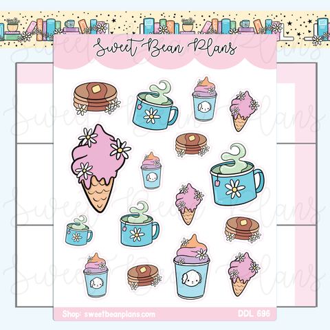 Daisy Treats Vinyl Planner Stickers | Ddl 696