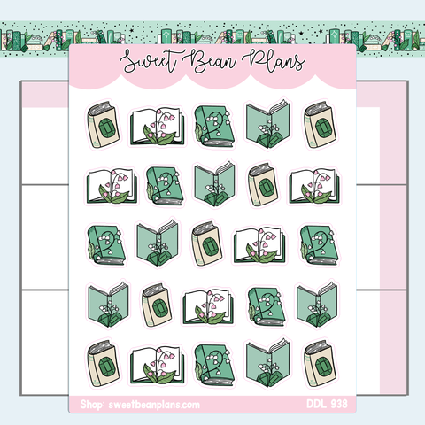 May 2024 Books Vinyl Planner Stickers | Ddl 938