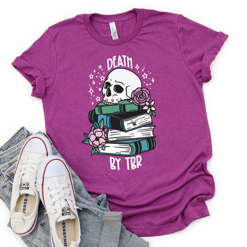 Death by TBR Bookish Shirt