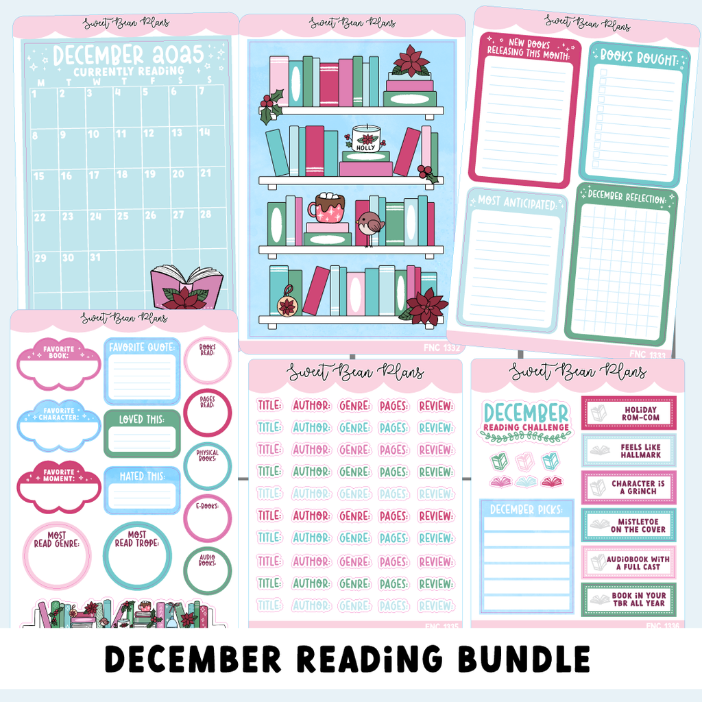 December 2025 READING Journal Bundle (6 Pages)