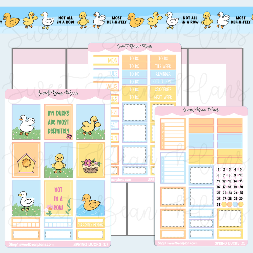 Spring Ducks Hobo COUSIN Weekly Kit