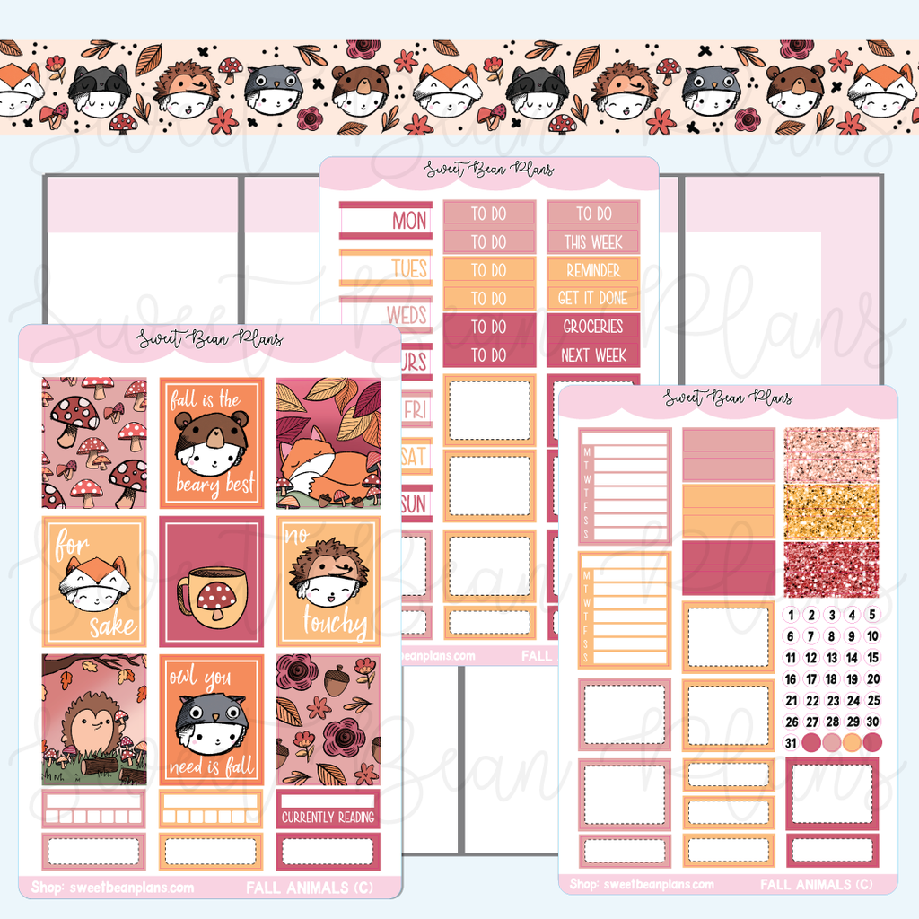 Fall Animals Hobo COUSIN Weekly Kit