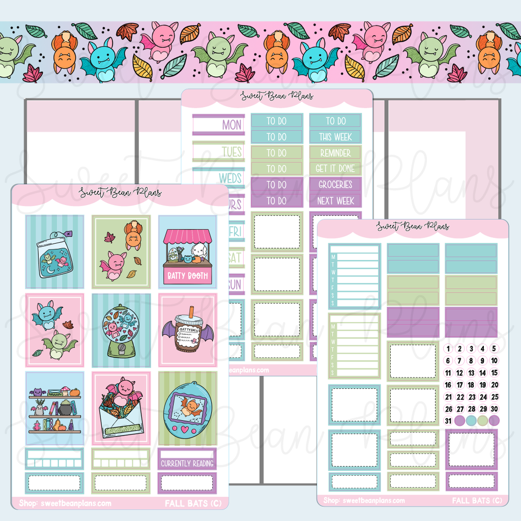 Fall Bats Hobo COUSIN Weekly Kit