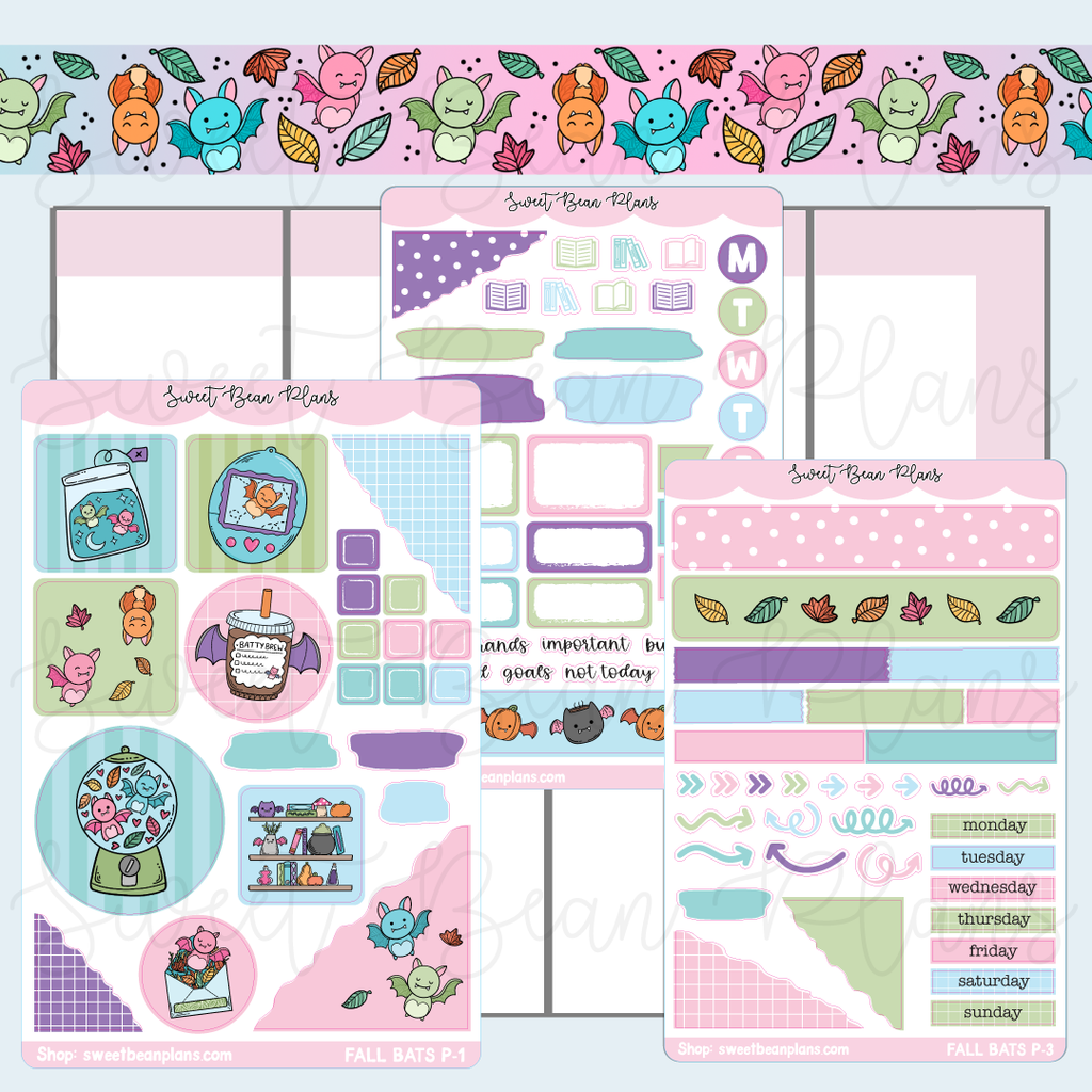 Fall Bats Journaling Kit