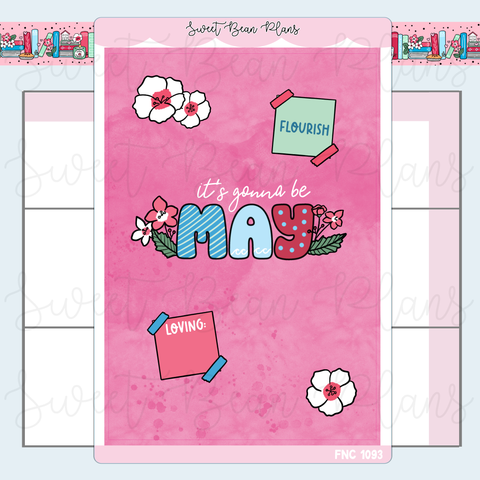 May Cover Page Vinyl Planner Stickers | Fnc 1093