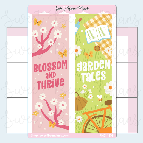 Blossom & Garden Vinyl Planner Stickers | Fnc 1114