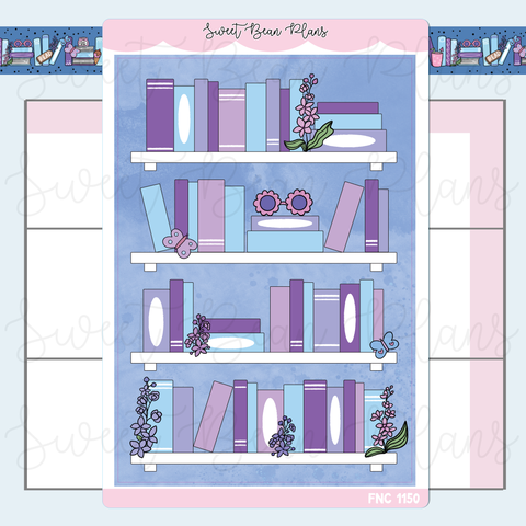 July Bookshelf 2025 Vinyl Planner Stickers | Fnc 1150