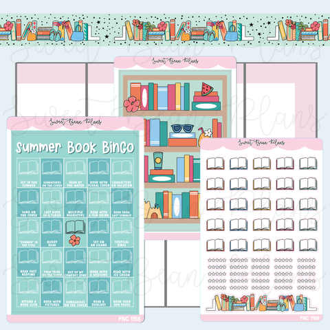 Summer Book Bingo 2025 Journaling Sticker Bundle