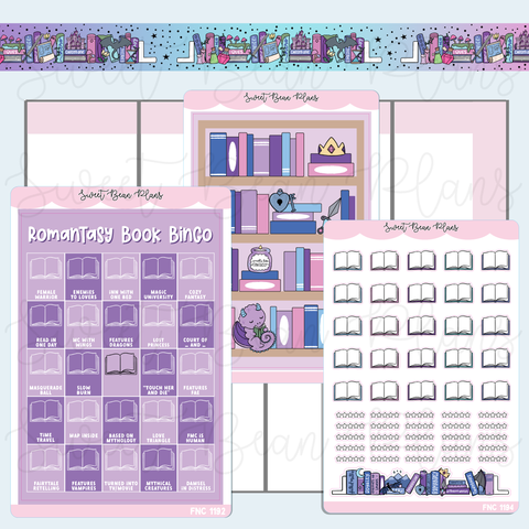 Romantasy Book Bingo Journaling Sticker Bundle | Fnc 1192-94