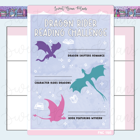 Dragon Reading Challenge Vinyl Planner Stickers | Fnc 1195