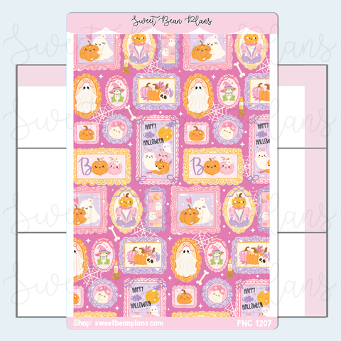 Ghost Frames Large Vinyl Planner Sticker | Fnc 1207