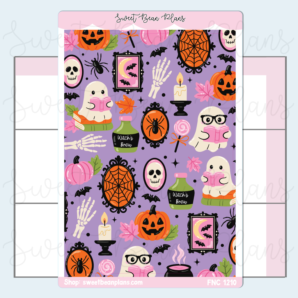 Witch's Brew Large Vinyl Planner Sticker | Fnc 1210